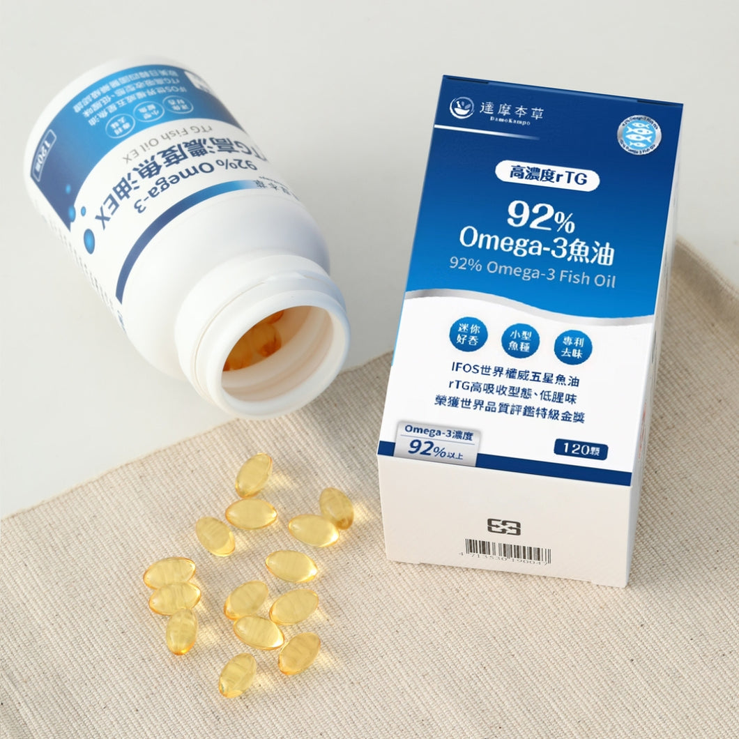 達摩本草®香港授權經銷商_92% Omega-3 rTG高濃度魚油EX